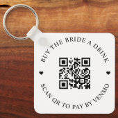 Kaufen Sie die Braut ein Getränk QR Code Schlüsselanhänger (Vorderseite)