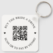 Kaufen Sie die Braut ein Getränk QR Code Schlüsselanhänger (Rückseite)
