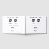 Kaufen Sie die Braut ein Getränk Spende QR Venmo P Gästebuch (Voll)