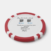 Kaufen Sie die Braut ein Getränk Spende QR Venmo P Pokerchips (Einzeln)