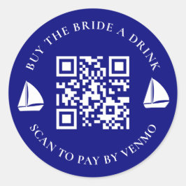 Kaufen Sie die Braut einen Drink Junggeselinnen-Ab Runder Aufkleber