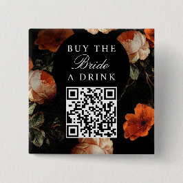 Kaufen Sie die Bride A Drink Bachelorette QR Code Button