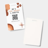 Kaufen Sie die Bride a Drink Crowdfund Bachelorett Ausweis (Front & Back)