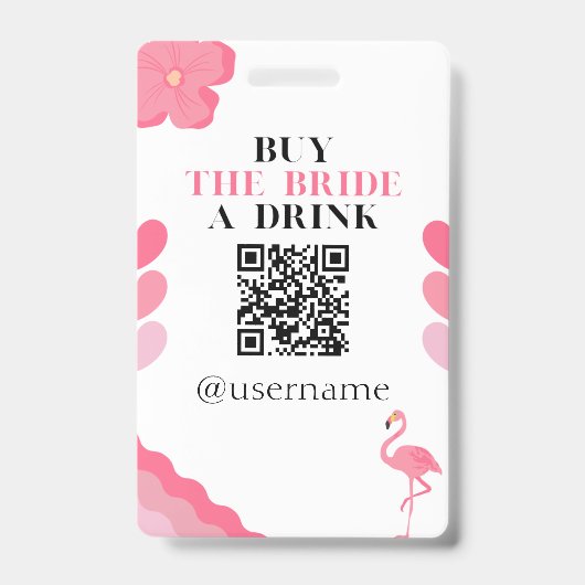 Kaufen Sie die Bride a Drink Crowdfund Bachelorett Ausweis (Front)
