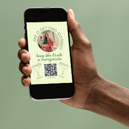 Kaufen Sie die Bride a Margarita Foto Bride Qr Cod Einladung
