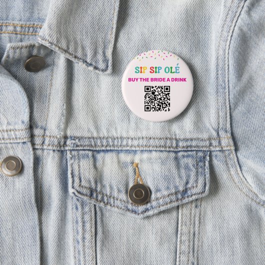 Kaufen Sie die Bride Drink QR Code Final Fiesta Me Button (Beispiel)