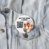 Kaufen Sie die Bride ein DrinK - Hen Party Cluck Y Button (Beispiel)