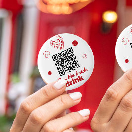 Kaufen Sie die Bride ein Getränk Pizza Bachelorett Button