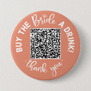Kaufen Sie die Bridge A Drink QR Code Rosa Bachelo Button