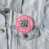 Kaufen Sie die Bridge A Drink QR Code Rosa Bachelo Button (Beispiel)