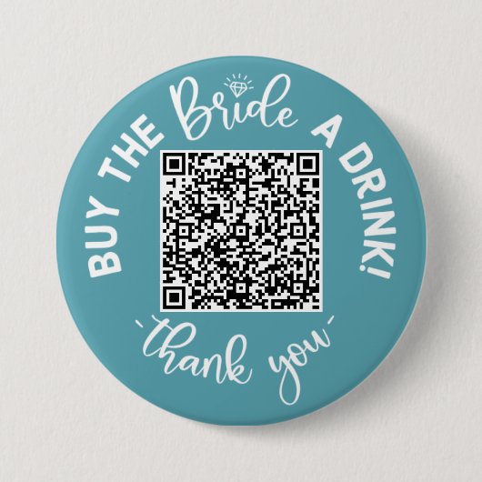 Kaufen Sie die Bridge A Drink QR Code Rosa Bachelo Button (Vorderseite)