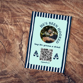 Kaufen Sie die Groom A Drink Foto Qr Code Bachelor Karte