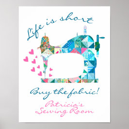 Kaufen Sie die Nähmaschine für Stoffmuster Poster