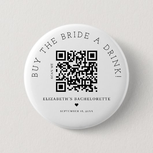 Kaufen Sie die Schaltfläche "Bridge a Drink QR Cod Button (Vorderseite)
