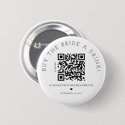 Kaufen Sie die Schaltfläche "Bridge a Drink QR Cod Button (Vorne & Hinten)
