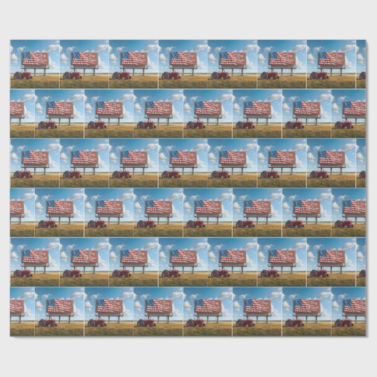 Kaufen Sie ein amerikanisches Reklametafel-Zeichen Geschenkpapier (Flach)