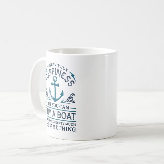 Kaufen Sie ein Boot Kaffeetasse (Vorderseite Links)