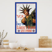 Kaufen Sie eine Freiheitsanleihe ~ Vintages WW1 Po Poster (Küche)