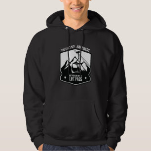 Kaufen Sie einen Lift Pass Skifahren Wintersport Hoodie