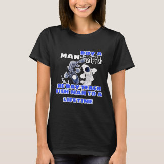 Kaufen Sie einen Mann, der Fisch isst 89 T-Shirt