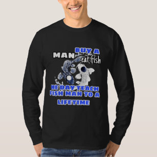 Kaufen Sie einen Mann, der Fisch isst 89 T-Shirt