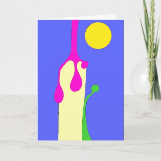 KAUFEN SIE EINFACH EINE NEUE KANDLE - Kunstkarte Dankeskarte (Vorderseite)