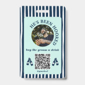 Kaufen Sie Groom A Drink Nautical Fishing Bachelor Ausweis (Front)