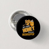 Kaufen Sie Honig und unterstützen Sie den Imker. Button (Vorne & Hinten)