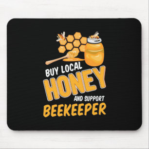 Kaufen Sie Honig und unterstützen Sie den Imker. Mousepad