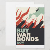 Kaufen Sie jetzt Kriegsanleihen. Briefpapier (Vorne/Hinten)