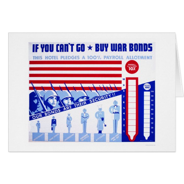 Kaufen Sie Kriegs-Bindungen WWII WPA 1942 (Vorderseite (Horizontal))