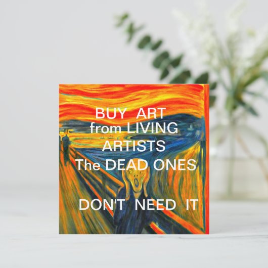 Kaufen Sie Kunst von lebenden Künstlern Karte (Stehend Vorderseite)