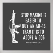 Kaufen Sie leichter als ein Hund Poster (Vorne)