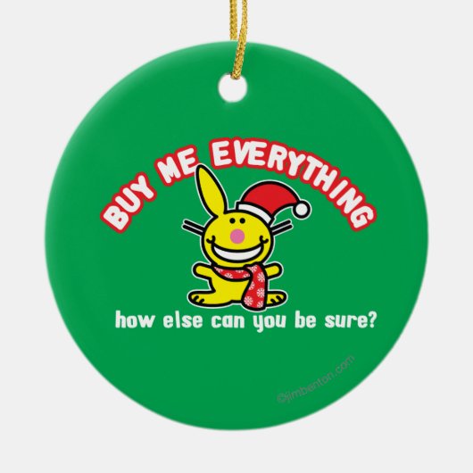 Kaufen Sie mich alles Keramik Ornament (Vorne)