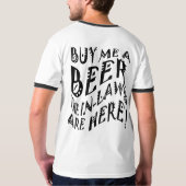 Kaufen Sie mich ein Bier, das die angeheirateten T-Shirt (Schwarz voll)