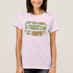 Kaufen Sie mir ein Beer St. Patrick's Day Ladys Bi T-Shirt