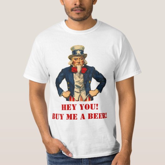 Kaufen Sie mir ein Bier T-Shirt (Vorderseite)