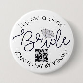 Kaufen Sie mir einen Junggeselinnen-Abschied QR-Co Button (Vorderseite)