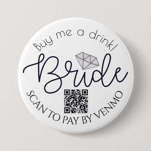 Kaufen Sie mir einen Junggeselinnen-Abschied QR-Co Button (Vorderseite)