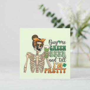 Kaufen Sie mir grünes Bier - Skelett   St. Patrick