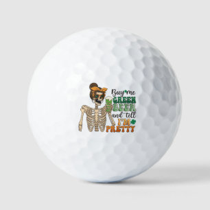 Kaufen Sie mir grünes Bier - Skelett   St. Patrick Golfball