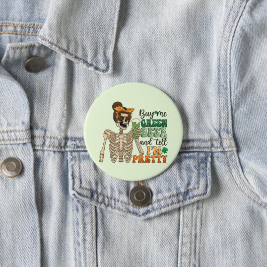 Kaufen Sie mir grünes Bier | St. Patrick's Day Button (Beispiel)