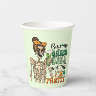 Kaufen Sie mir grünes Bier   St. Patrick's Day Pappbecher