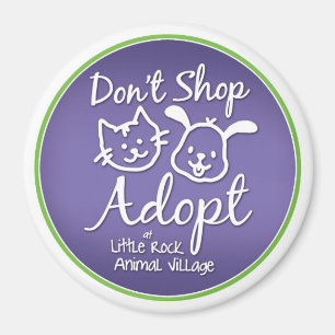 "Kaufen Sie nicht, adoptieren Sie" Magneten Magnet