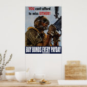 Kaufen Sie täglich Anleihen — WW2 Poster (Küche)