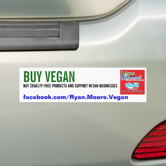 KAUFEN SIE VEGANE 2 AUTOAUFKLEBER (Auf Auto)