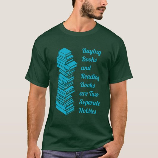 Kaufen von Büchern, die Bücher lesen T-Shirt (Vorderseite)