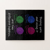 Kaufen von Garnen Verschiedene Hobbies Knetkröte Puzzle (Horizontal)