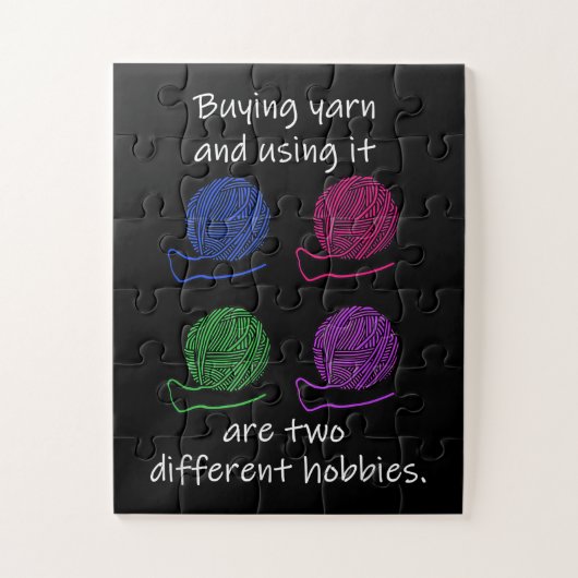 Kaufen von Garnen Verschiedene Hobbies Knetkröte Puzzle (Vertikal)