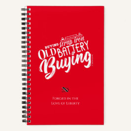 KAUFEN VON SRAP-EISEN, ALTE BATTERIE KAUFEN NOTIZBLOCK